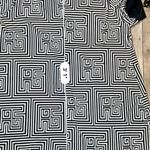 Tiana B NWT Modern Geometric Greek Style Pattern Swing Dress 22W Photo 7