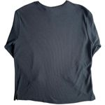 American Weekend Black Thermal Henley Top Sz L Twilight Downtown Girl Alt Size L Photo 3