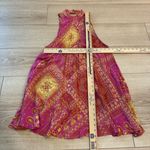 Free People Intimately  Beau Slip Dress Red Pink Yellow Mini Size XS Photo 3