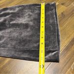 SAVVI Natasha Velour Velvet Wide Leg Pants Pull On Gray Waistband Track M Size M Photo 5