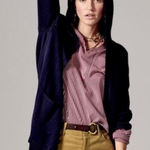 CAbi  #5275 newport‎ knit hoodie navy sz XS Photo 0