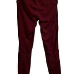 Tangerine  Womens Med Brick Red High Waist Tummy Control Rib Trim Active Legging Photo 1