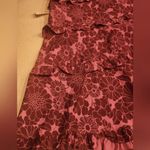 Anthropologie NWT By The Blythe Square-Neck Tiered Dress Color Pink combo Sz XXS Photo 7