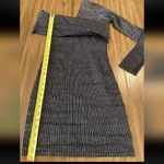 Beaufille Pinstripe One Sleeve Canopy cotton Linen Blend Stretch Mini dress 0 Gray Photo 7