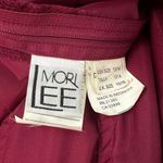 Mori Lee  Vintage Corset Boned Top Embroidered Burgundy WhimsyGoth Fairy Size S Photo 3