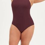 Girlfriend Collective Berry Marlow High Neck Bodysuit Photo 0