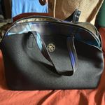 Black and Blue Tote with Geometric Design Photo 9