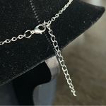 NEW Pink roses fashion Necklace and Earrings set, silver tone chain Photo 4