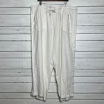 Athleta Cabo Linen Wide Leg Pants White Plus Size 24 Photo 1