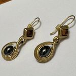 The Limited Signed Pierced Dangle Drop Costume Earrings Gold Tone / Photo 0