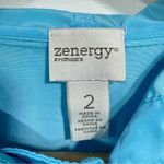 Chico's Chico’s Zenergy Robins Egg Blue Snap Front Hooded Windbreaker w Pockets Size 2/L Photo 8