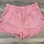 Kori  America Pink Acid Washed Shorts NWOT Size Small waist is 16,length is 12 Photo 0