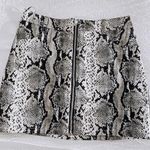 Wild Honey Leather Snakeskin Skirt Photo 0