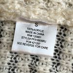 Pink Rose open front Cardigan, ivory, popcorn knit, criss cross back detail, S Photo 10