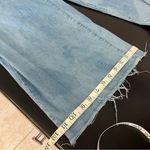 Sneak Peek wide leg Jeans,frilled hem,light wash, “tie dye project”gone wrong Blue Size 29 Photo 12
