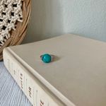 Boutique “Norma” Southwestern Blue Turquoise Silver Ring 6.5 Cowgirl Maximalist Photo 8