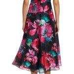 NWT Teri Jon by Rickie Freeman Floral Print Organza Cocktail Dress Photo 1