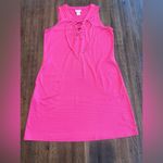 Tommy Bahama Tommy Active Cays Active Lace Up Spa Dress Pink - Size M Photo 2