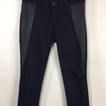 Rag and Bone  Genuine Lamb Leather Detail Leggings Midnight 26 Photo 7