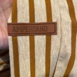 Ampersand  Ave Women Tan & Beige Stripe Cowlneck Drawstring Sweatshirt Very New L Photo 2