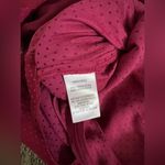 Parker  Boudoir Culotte Jumpsuit Ruffles Wide Leg Dots Cranberry Red Size Medium Photo 8