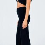 Princess Polly Latiana Terry Cloth Pants Black Size 4 Photo 2