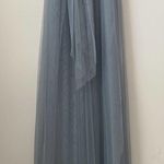 Adrianna Papell  Strapless Tulle Convertible Gown in Slate Size: 8 Photo 10