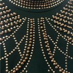 BANJUL  Black Dress with Gold Accents Photo 2