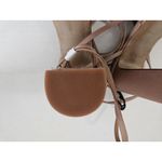 ZARA  Strappy Satin Chunky Platform Heels NEW Beige US Size 8 EU Size 39 Photo 5