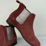 Toms Ella Suede Ankle Chelsea Boot Sz 7 Metallic Insets Rustic Rose Photo 10