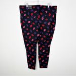 Torrid NWT  Lip Print Ponte High Rise Skinny Studio Pixie Pants Sz. 2 or a 2X Photo 6