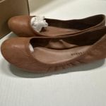 Lucky Brand Emmie Ballet Flats Shoes Womens 9 Brown Leather Slip On Comfort Photo 6