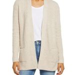 Caslon  NWT Oatmeal Beige Heather Open Front Cardigan Sweater Size XS Photo 0