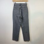 PacSun Eco Gray High Waisted Straight Leg Button Fly Ankle Cropped Jeans 23 Photo 7