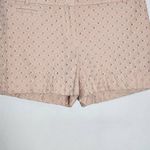  Blush Pink Eyelet Lace Shorts Size 4 LOFT Preppy Pink Lace Shorts Photo 3