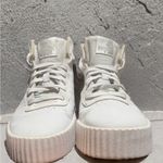 Puma  Carina Mid White Platform Sneakers Women’s 10 Photo 3