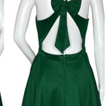 City Studio Fit & Flare Dress Womens 7 Green Bow Back Party Cocktail Size undefined Photo 0