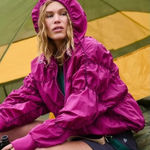 Free People NWT FP Movement X  Light Packer Hike Pullover Jacket In Berry Photo 0