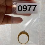 Stunning Gold Sparkle Halo Marquise Aquamarine Statement Piece Ring Size 7 Photo 9