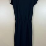 Lumiere Black Short Sleeve Simple Black Dress Small New Photo 5