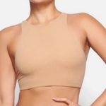 SKIMS NWOT  Tan Fits Everybody High Neck Bra Photo 0