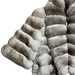 Smith Fine Furs Womens Natural Chinchilla Fur Bolero Jacket Size M Formal Event Gray Size M Photo 6