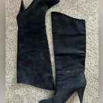 Alberto D. Molina Knee High Suede Heeled boots 8.5 Black Photo 0