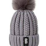 ✨Suzanne Fashion Warm HatsWomen Winter Outdoor Warm Knitted Hat Pompom Beanie✨ Gray Photo 0