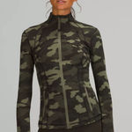 Lululemon  Define Jacket Luon fabric green camo size 6 Photo 0