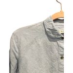 Halston Heritage  Powder Blue Coastal Grandma Linen And Viscose Button Down Shirt Photo 7