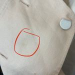 Significant Other Glider Blazer Linen Dress Cut Out Mini Peach Cream Size 4 White Photo 10