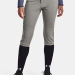 Under Armour NWT - Gray/Gray Black Women’s SOFTBALL PANTS - XLarge Photo 0