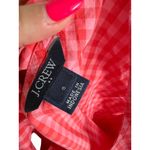 J CREW Gingham Peplum Tie Back Tank Top Size Small Pink Photo 5