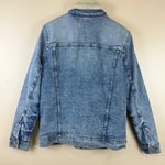 Hollister Women’s Size M Faux Shearling Lined Denim Jacket, Blue Photo 6